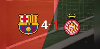 Resumen: Girona cayó ante Barcelona con dos goles de Robert Lewandowski Resumen: Girona cayó ante Barcelona con dos goles de Robert Lewandowski
