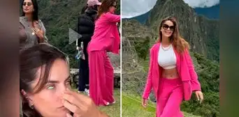 Viralizan fotos del incómodo momento que Laura Spoya vivió con influencers en reciente viaje a Cusco