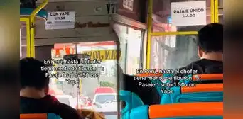 Pasajeros en Perú se sorprenden al ver que chofer de bus público cobra recargo si le pagan con Yape: “Mente de tiburón”