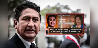 Vladimir Cerrón reaparece desde la clandestinidad y apunta contra el Gobierno de Dina Boluarte