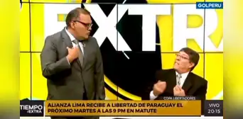 Eduardo Malásquez y 'Tanke' Arias protagonizan tensa discusión en vivo por el arranque de la Copa Libertadores: "Eso era la pre-pre-pre" Eduardo Malásquez y 'Tanke' Arias protagonizan tensa discusión en vivo por el arranque de la Copa Libertadores: "Eso era la pre-pre-pre"