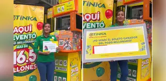 Joven de SJL vendió boleto ganador de S/16 millones de la Tinka y muestra cuantioso bono que le dieron: "Fue al azar" Joven de SJL vendió boleto ganador de S/16 millones de la Tinka y muestra cuantioso bono que le dieron: "Fue al azar"