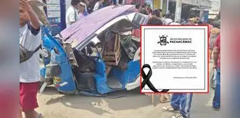 Tragedia en Manchay: escolar y conductora fallecen y 4 menores quedan heridos en accidente de mototaxi