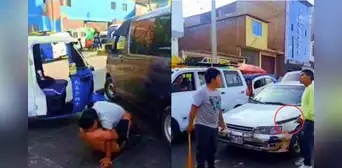 Mototaxistas y colectiveros protagonizan enfrentamiento a palos y machetes en Villa El Salvador