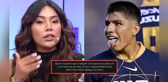 Olenka Mejía acusa a Piero Quispe de enviar personas a amenazarla tras exponer su relación: "No lograrás asustarme"
