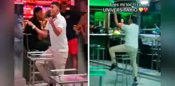 Barman dejó su trabajo y gritó a todo pulmón el gol de Universitario: “Celebró al estilo Tunche” Barman dejó su trabajo y gritó a todo pulmón el gol de Universitario: “Celebró al estilo Tunche”
