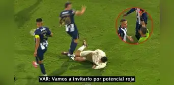 Revelan audio de la polémica expulsión a Pablo Lavandeira a los 16 minutos en el Alianza Lima vs Universitario: "Juego brusco grave"