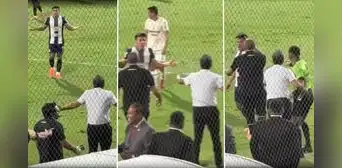 Filtran video del tenso cruce entre Fernando Gaibor y Fabián Bustos: jugador de Alianza Lima va a increparlo tras picante celebración