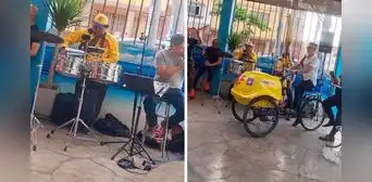 Heladero deja su carretilla de lado y se pone a tocar los timbales en una orquesta: “Puso la rumba cerca de ti”