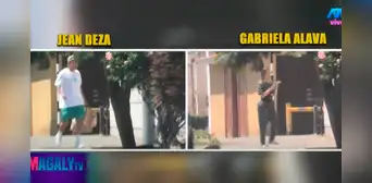 Jean Deza estaría viviendo con Gabriela Alava: futbolista fue captado ingresando al edificio de la mujer a la que agredió