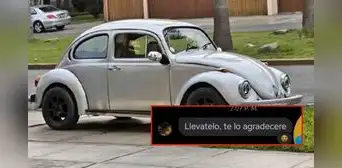 Peruano vende auto Volkswagen y su sinceridad extrema desata risas en redes: "Llévatelo, te lo agradeceré" Peruano vende auto Volkswagen y su sinceridad extrema desata risas en redes: "Llévatelo, te lo agradeceré"