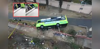 La trágica tarde en la que bus turístico cayó desde más de 10 metros de altura desde el Cerro San Cristóbal, dejando 10 muertos y más de 50 heridos