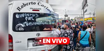 EN VIVO | Transportistas acatan paro en Lima y Callao: protestas, bloqueos y suspensión de rutas EN VIVO | Transportistas acatan paro en Lima y Callao: protestas, bloqueos y suspensión de rutas