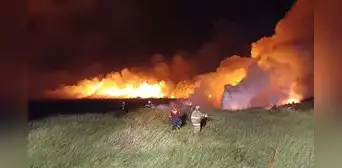 Arequipa: incendio arrasa más de 15 hectáreas del Santuario Nacional Lagunas de Mejía