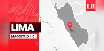 Temblor de magnitud 4,0 se sintió en Lima hoy, según IGP Temblor de magnitud 4,0 se sintió en Lima hoy, según IGP