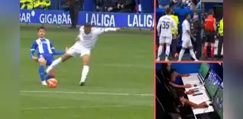 Kylian Mbappé sufrió su primera expulsión con Real Madrid tras brutal planchazo contra jugador del Alavés Kylian Mbappé sufrió su primera expulsión con Real Madrid tras brutal planchazo contra jugador del Alavés