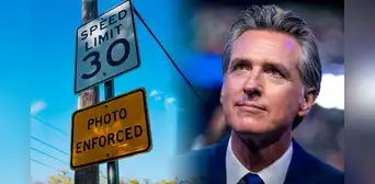 La nueva ley de tránsito en California firmada por Gavin Newsom impone fuertes multas sin detener a los conductores
