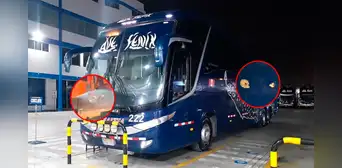 Delincuentes atacan a balazos bus con pasajeros en plena ruta: 10 impactos en el vehículo