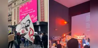 Hinchas de Universitario copan el Palacio de la Prensa en España para ver la película ‘Esta es la U’: “Madrid se tiñó de crema” Hinchas de Universitario copan el Palacio de la Prensa en España para ver la película ‘Esta es la U’: “Madrid se tiñó de crema”