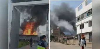 Incendio en Lurín: se registran 16 heridos tras explosión en fábrica en antigua Panamericana Sur Incendio en Lurín: se registran 16 heridos tras explosión en fábrica en antigua Panamericana Sur