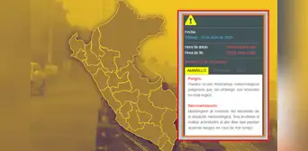 Advertencia por Semana Santa: Senamhi declara alerta amarilla en seis regiones del Perú por fenómeno ‘peligroso’
