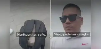 Sujeto es intervenido con drogas y soborna a policías en Trujillo: "Es marihuanita, podemos arreglar" Sujeto es intervenido con drogas y soborna a policías en Trujillo: "Es marihuanita, podemos arreglar"