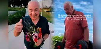 Amor por los abuelos: nieta crea una rutina de ejercicios para hombre de 80 años desde FaceTime Amor por los abuelos: nieta crea una rutina de ejercicios para hombre de 80 años desde FaceTime