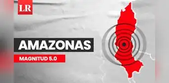 Temblor de magnitud 5.0 se sintió en Amazonas hoy, según IGP