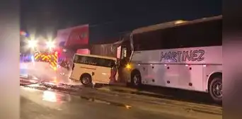 Accidente en la Panamericana Sur: choque entre bus interprovincial y minivan a la altura del km 38