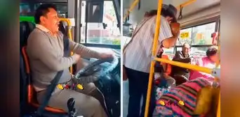 Artista ambulante sube a bus en Cusco para tocar música y chofer lo acompaña al cantar huainitos en quechua Artista ambulante sube a bus en Cusco para tocar música y chofer lo acompaña al cantar huainitos en quechua