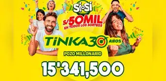 Resultados de La Tinka del domingo 20 de abril: números ganadores, premios y el Pozo Millonario Resultados de La Tinka del domingo 20 de abril: números ganadores, premios y el Pozo Millonario