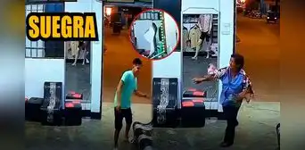 Le gritaron "Suegra" y regresó con una piedra: mujer ataca una barbería en San Martín