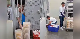 Megacárcel de El Salvador impone estrictas reglas alimenticias a prisioneros: prohibidas las carnes y les exigen comer con la mano Megacárcel de El Salvador impone estrictas reglas alimenticias a prisioneros: prohibidas las carnes y les exigen comer con la mano