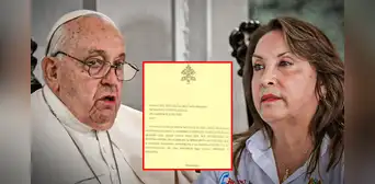 El último mensaje que envió el papa Francisco a Dina Boluarte en medio de la crisis política : "Que haya reconciliación y diálogo"