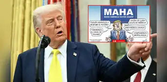 "Haz a EE.UU. odiado de nuevo": Carlincatura retrata a Donald Trump decidido a ganarse el desprecio del mundo por aumento de los aranceles "Haz a EE.UU. odiado de nuevo": Carlincatura retrata a Donald Trump decidido a ganarse el desprecio del mundo por aumento de los aranceles