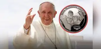 La peculiar medalla con el rostro del papa Francisco que confundieron como nueva moneda en Perú y cuesta S/ 210 La peculiar medalla con el rostro del papa Francisco que confundieron como nueva moneda en Perú y cuesta S/ 210