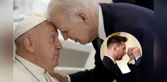 El día que Biden le otorgó al papa Francisco un galardón por servir "a los más débiles y vulnerables" en Argentina: Messi lo recibió 7 días antes