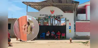 Delincuentes roban televisores, computadora y parlantes de colegio inicial en Piura
