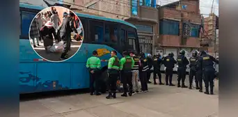 Juliaca: comerciantes se enfrentan a policías y frustran intervención por presunto contrabando