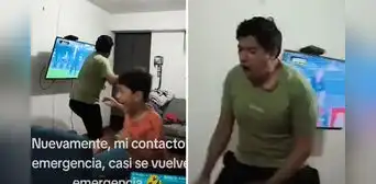 Padre e hijo emocionan con su eufórica reacción al gol de Alianza Lima en el último minuto: "Gritaron con el alma"