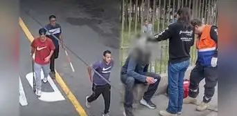 Violento enfrentamiento en pleno corazón de Miraflores: pelea por cupos en obra deja una persona herida