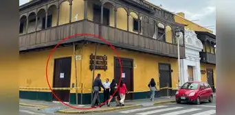 Trujillo: clausuran restaurante cuyo balcón era sostenido por dos palos