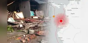 Las imágenes del fuerte terremoto de magnitud 6.3 que sacudió Ecuador y Colombia: dejó daños materiales