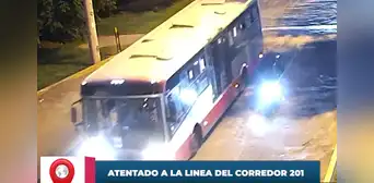 Cámaras de seguridad captan el recorrido de los extorsionadores antes de dispararle a bus del corredor rojo Cámaras de seguridad captan el recorrido de los extorsionadores antes de dispararle a bus del corredor rojo