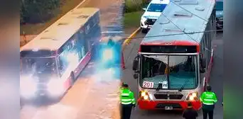 Chofer del Corredor Rojo tras atentado de extorsionadores: "La gente quedó en shock, todos se tiraron al suelo" Chofer del Corredor Rojo tras atentado de extorsionadores: "La gente quedó en shock, todos se tiraron al suelo"