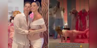 Cantante venezolana Lele Pons sufre fuertes caídas durante la revelación del sexo de su bebé con Guaynaa Cantante venezolana Lele Pons sufre fuertes caídas durante la revelación del sexo de su bebé con Guaynaa