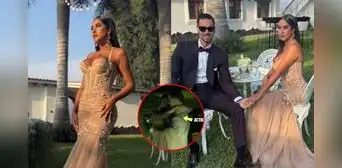 Melissa Paredes se excede con el alcohol y sale en brazos de Anthony Aranda tras boda de Alejandra Baigorria