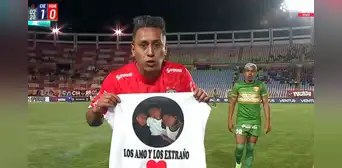 ¡Frotó la lámpara! Christian Cueva anotó sensacional gol con Cienciano ante Sport Huancayo e hizo emotiva dedicación a sus hijos