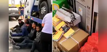 Desarticulan banda que asaltaba camiones en movimiento en la Panamericana Norte y Sur Desarticulan banda que asaltaba camiones en movimiento en la Panamericana Norte y Sur