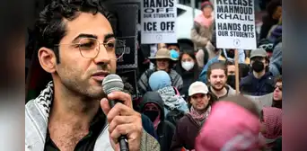 Estudiante palestino de Columbia fue liberado en Estados Unidos tras arresto durante protestas contra la guerra en Gaza Estudiante palestino de Columbia fue liberado en Estados Unidos tras arresto durante protestas contra la guerra en Gaza
